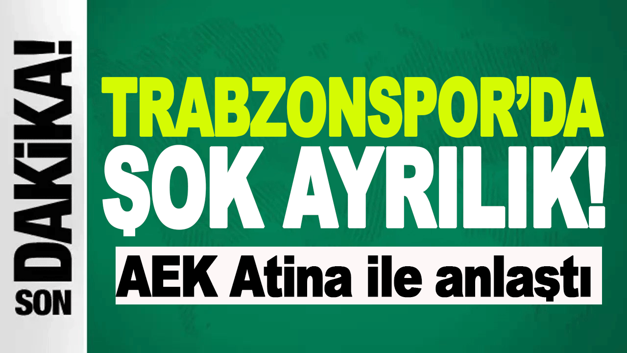 Trabzonspor Ukraynalı yıldızı Oleksandr Zubkov'u AEK Atina'ya uğurluyor