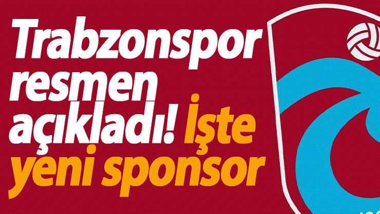 Trabzonspor yeni sponsorluğu KAP&rsquo;a bildirdi