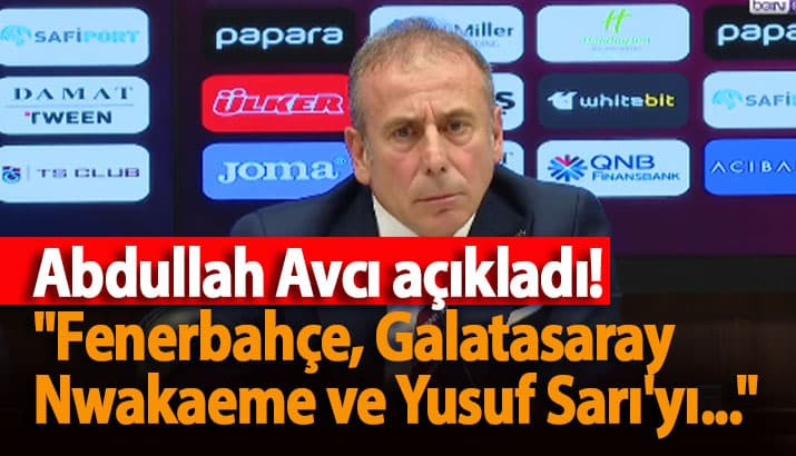 Trabzonspor'da Abdullah Avcı açıkladı!