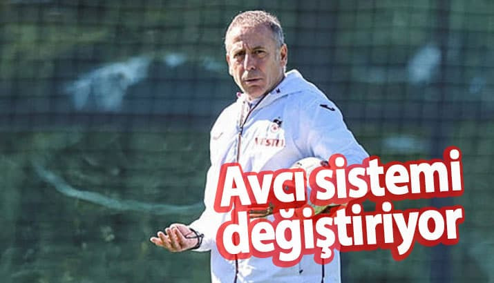 Trabzonspor'da Abdullah Avcı sistemi değiştiriyor