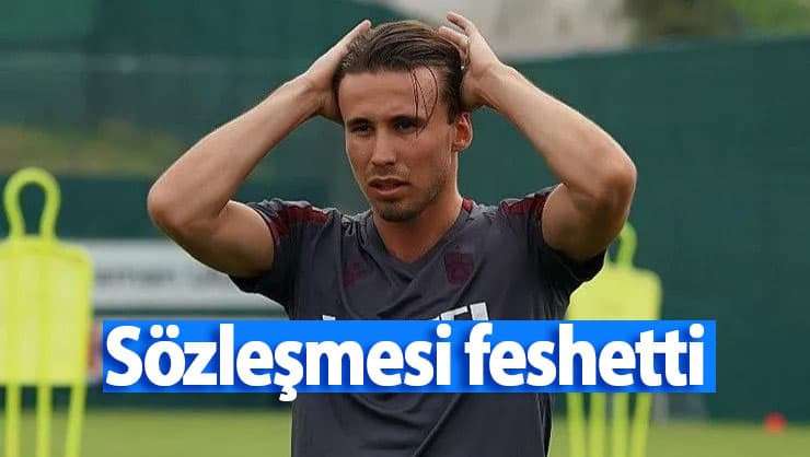 Trabzonspor'da ayrılık! S&ouml;zleşmesi feshetti