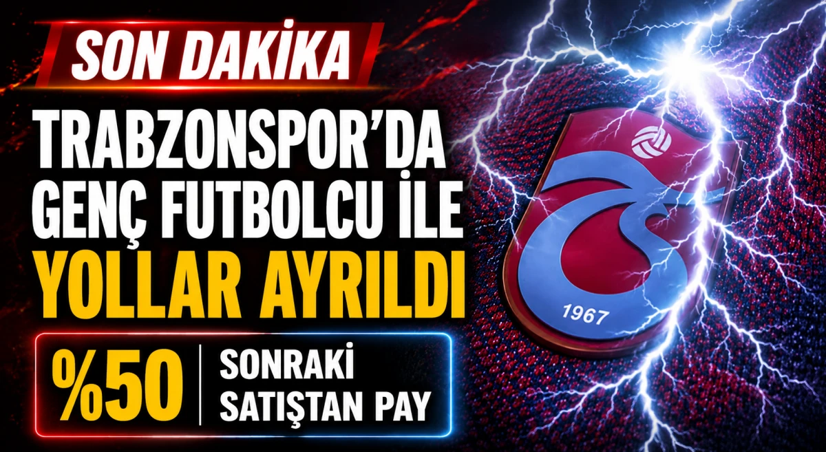 Trabzonspor'da gen&ccedil; oyuncu yeni takımına uğurlandı