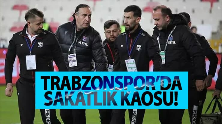 Trabzonspor'da sakatlık kaosu!
