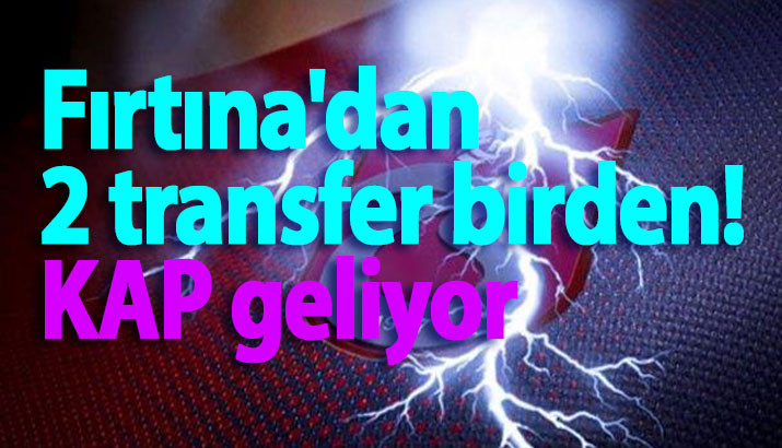 Trabzonspor'dan 2 transfer birden! KAP geliyor