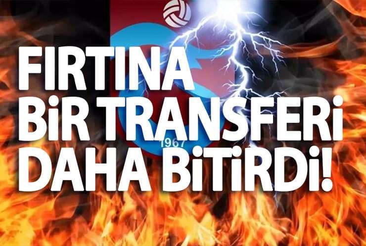 Trabzonspor'dan bir transfer daha!