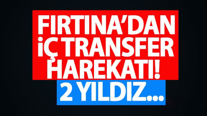 Trabzonspor'dan iç transfer harekatı! 2 yıldız...