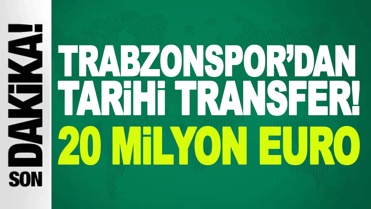 Trabzonspor'dan tarihi transfer geliri