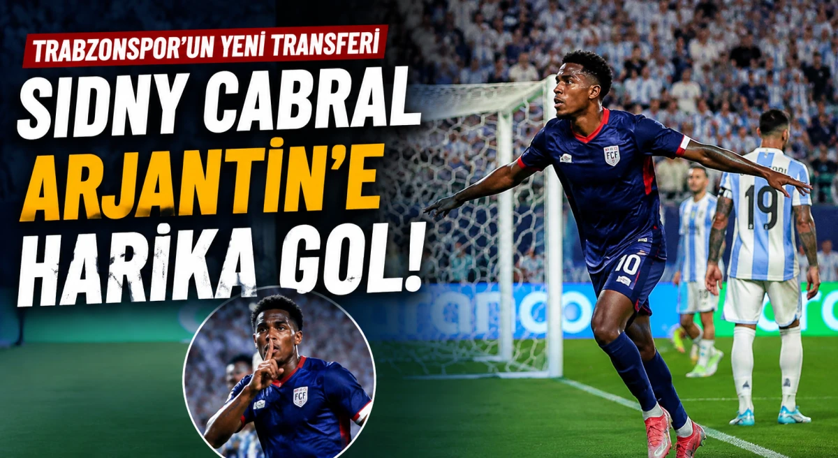 Trabzonspor'un yeni transferi Sidny Cabral, Arjantin karşısında attığı golle g&uuml;ndem oldu