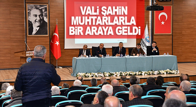 Vali Tahir Şahin, Ortahisar&rsquo;da Muhtarlarla İstişare Toplantısında Buluştu